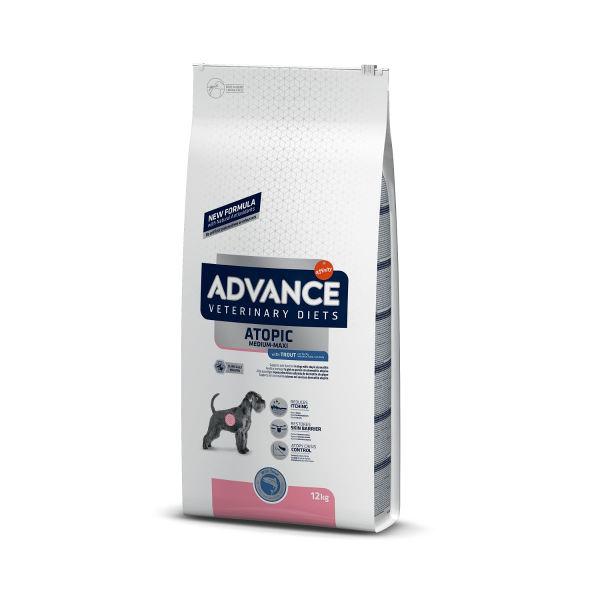 ADVANCE Veterinary Diets Dog Atopic Care, dietă veterinară, hrană uscată câini, afecțiuni dermatologice ADVANCE Veterinary Diets Atopic Medium/Maxi, M-L, dietă veterinară câini, hrană uscată, afecțiuni dermatologice, 12kg