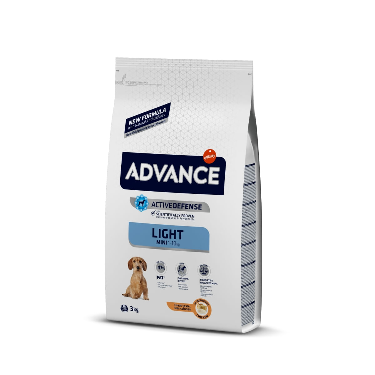 ADVANCE Light Mini, XS-S, Pui, hrană uscată câini, managementul greutății, 3kg - 1 | YEO