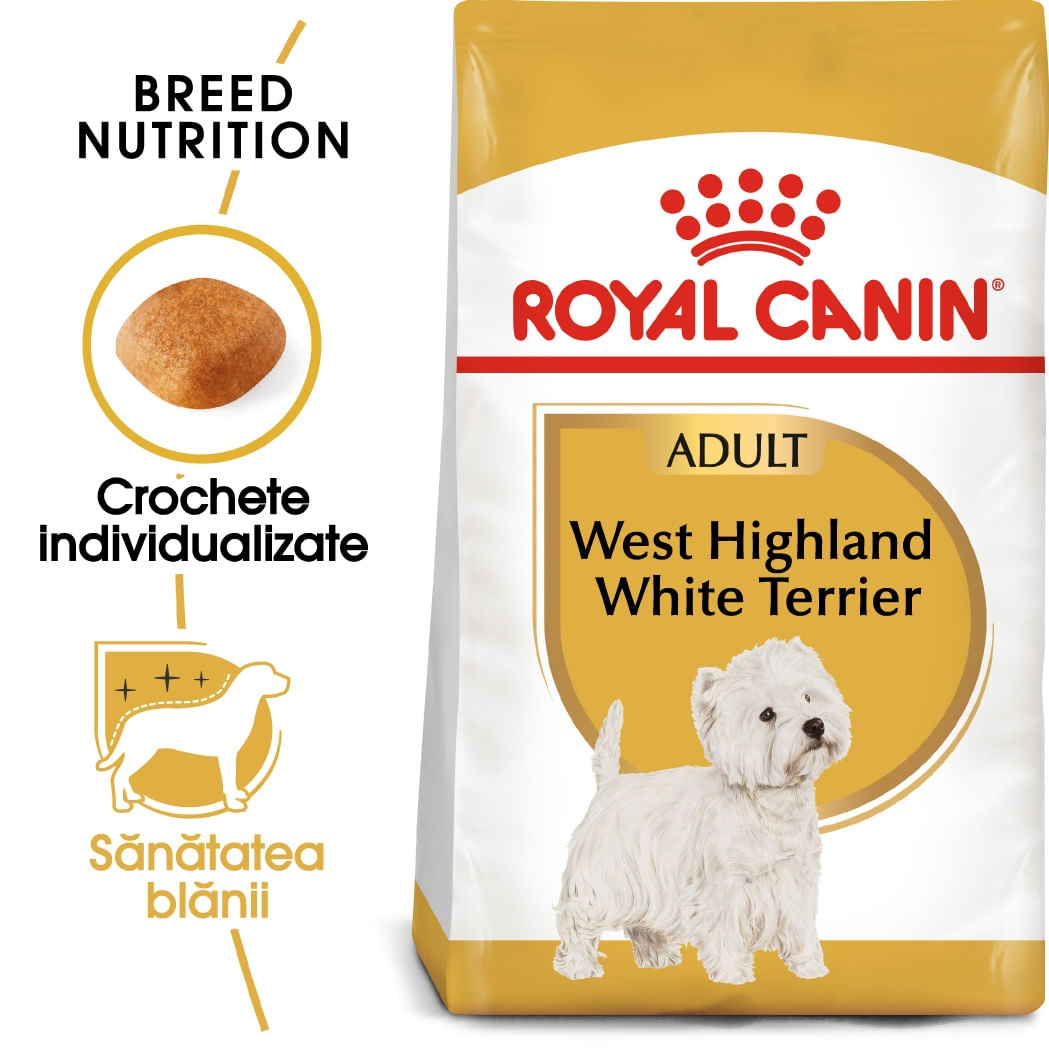 Royal Canin West Highland Terrier Adult, hrană uscată câini Westie, 1.5kg