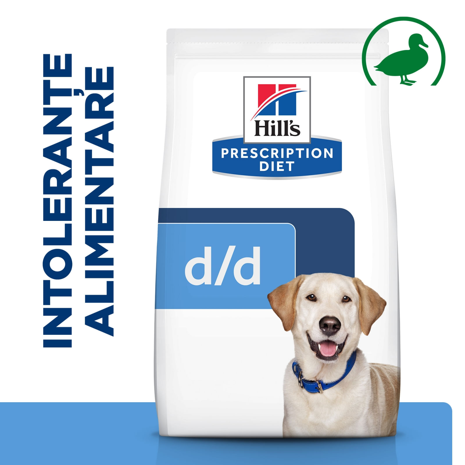 HILL'S Prescription Diet d/d Food Sensitivities, Rață cu Orez, dietă veterinară câini, hrană uscată, sensibilități digestive HILL'S Prescription Diet d/d Food Sensitivities, Rață cu Orez, dietă veterinară câini, hrană uscată, piele si blana, sistem dige