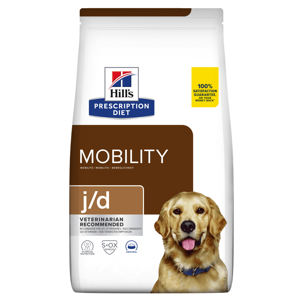 HILL\'S Prescription Diet j/d Mobility, Pui, dietă veterinară câini, hrană uscată, afecțiuni articulare HILL\'S Prescription Diet j/d Mobility, Pui, dietă veterinară câini, hrană uscată, sistem articular, 12kg - 1 | YEO