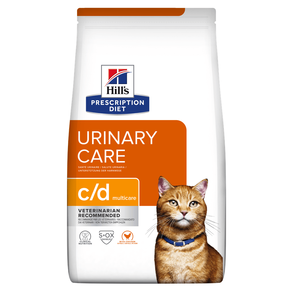 HILL\'S Prescription Diet c/d Urinary, Pui, dietă veterinară pisici, hrană uscată, afecțiuni urinare HILL\'S Prescription Diet c/d Urinary, Pui, dietă veterinară pisici, hrană uscată, sistem urinar, 400g