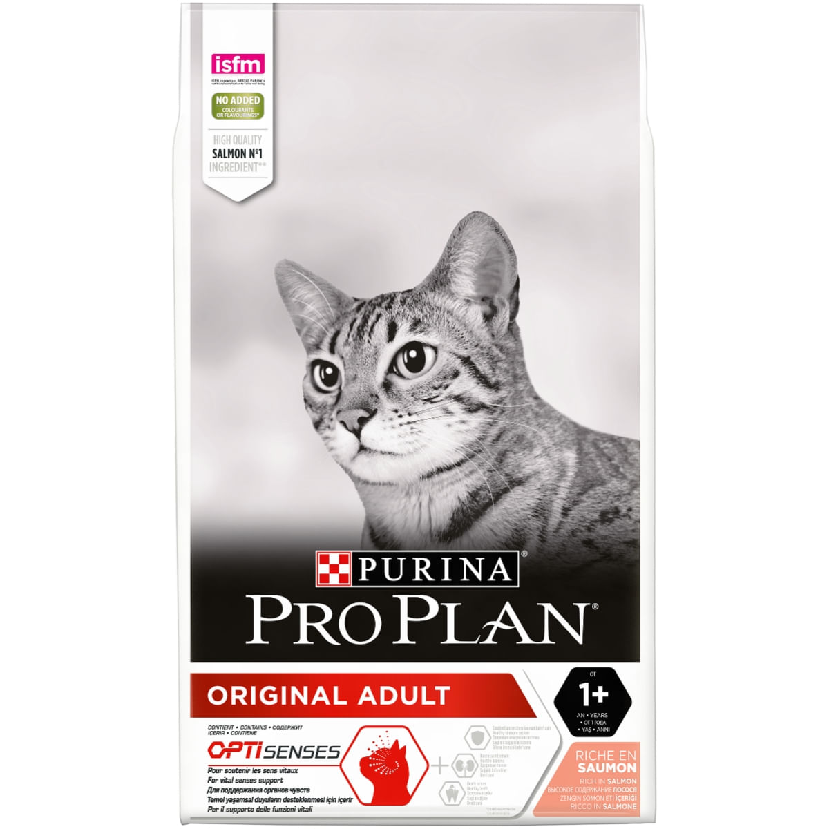 PURINA Pro Plan Original OptiSenses Adult, Somon, hrană uscată pisici, 10kg