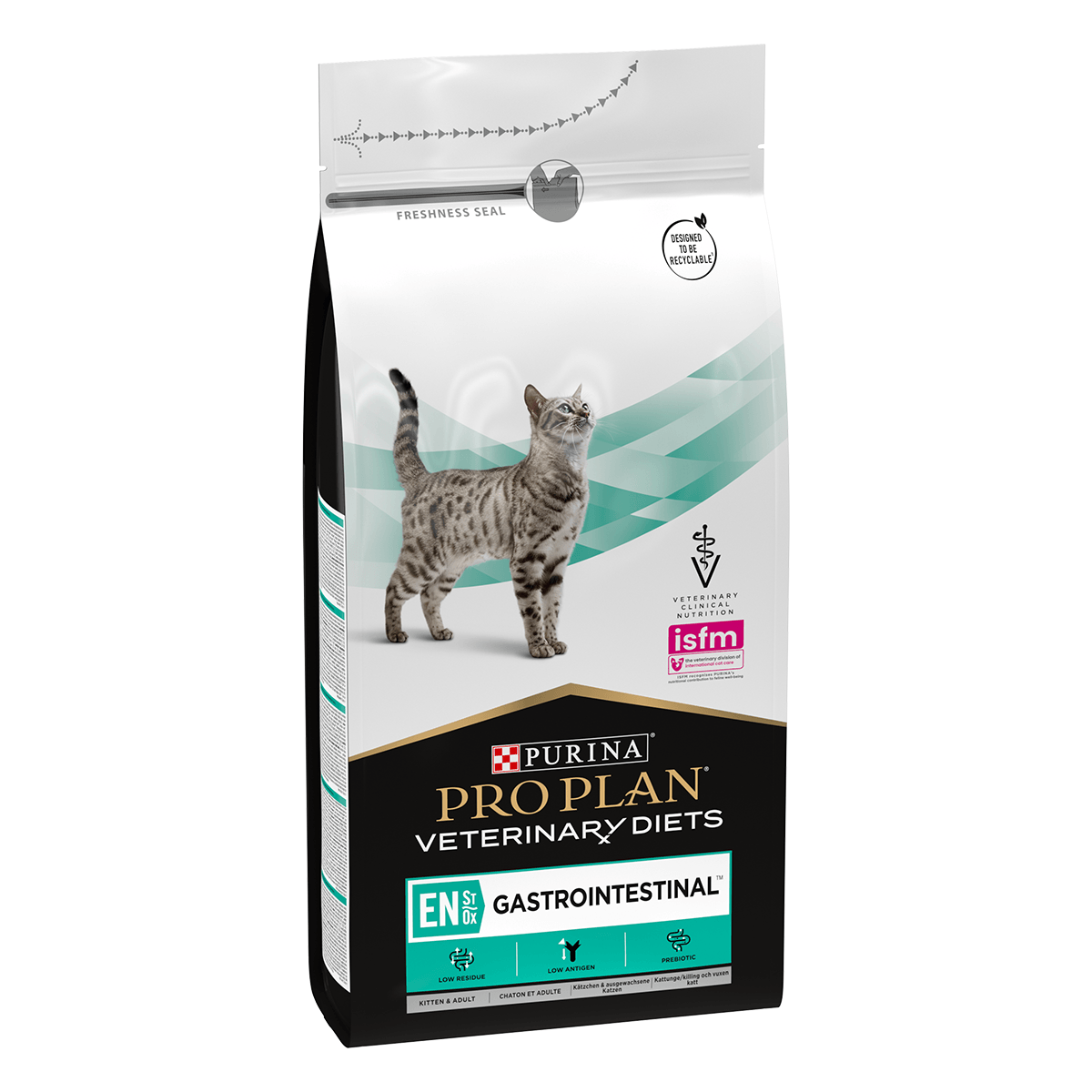 PURINA Pro Plan Veterinary Diets Gastrointestinal, dietă veterinară pisici, hrană uscată, afecțiuni digestive, 1.5kg - 1 | YEO