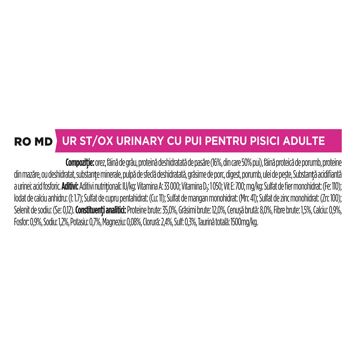 PURINA Pro Plan Veterinary Diets Urinary, dietă veterinară pisici, hrană uscată, afecțiuni urinare, 5kg - 1 | YEO