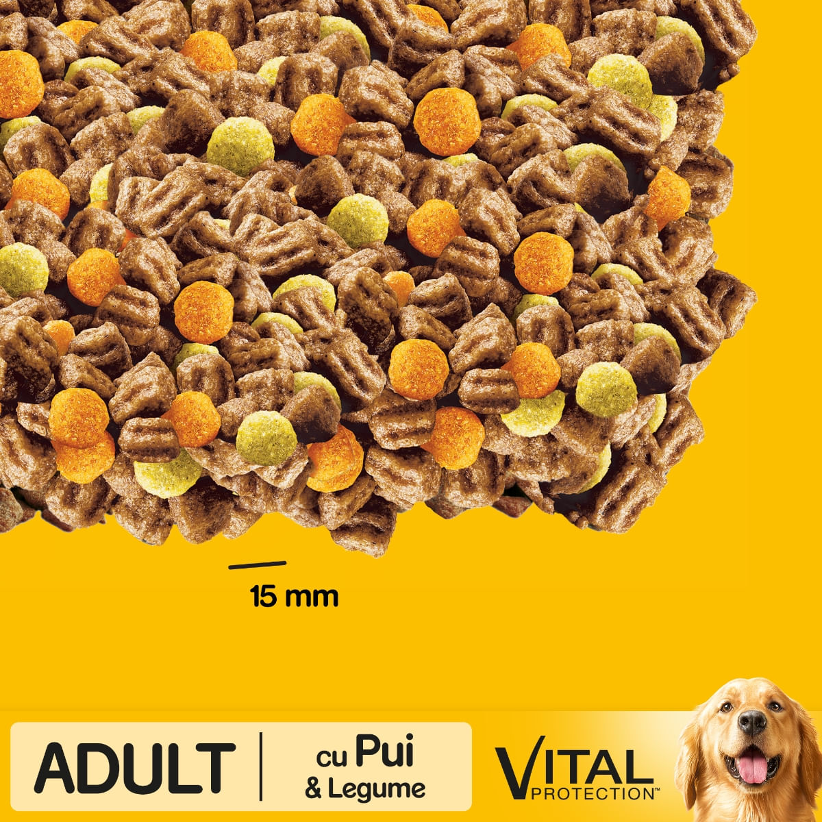 PEDIGREE Vital Protection Adult, Pui și Legume, hrană uscată câini, 10kg - 3 | YEO