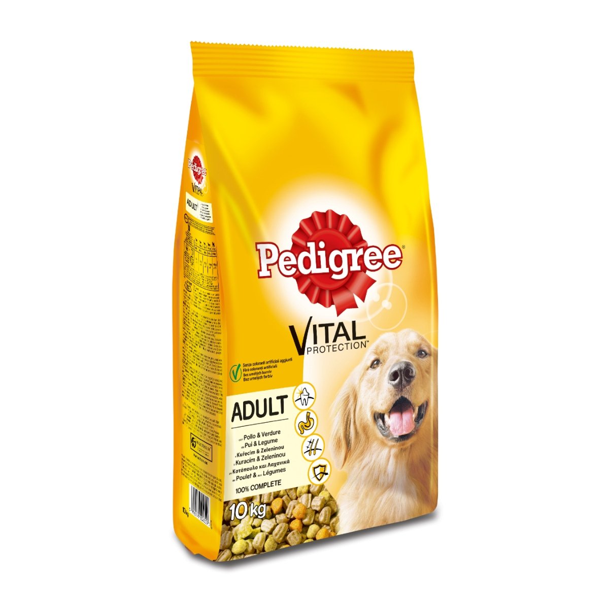 PEDIGREE Vital Protection Adult, Pui și Legume, hrană uscată câini, 10kg