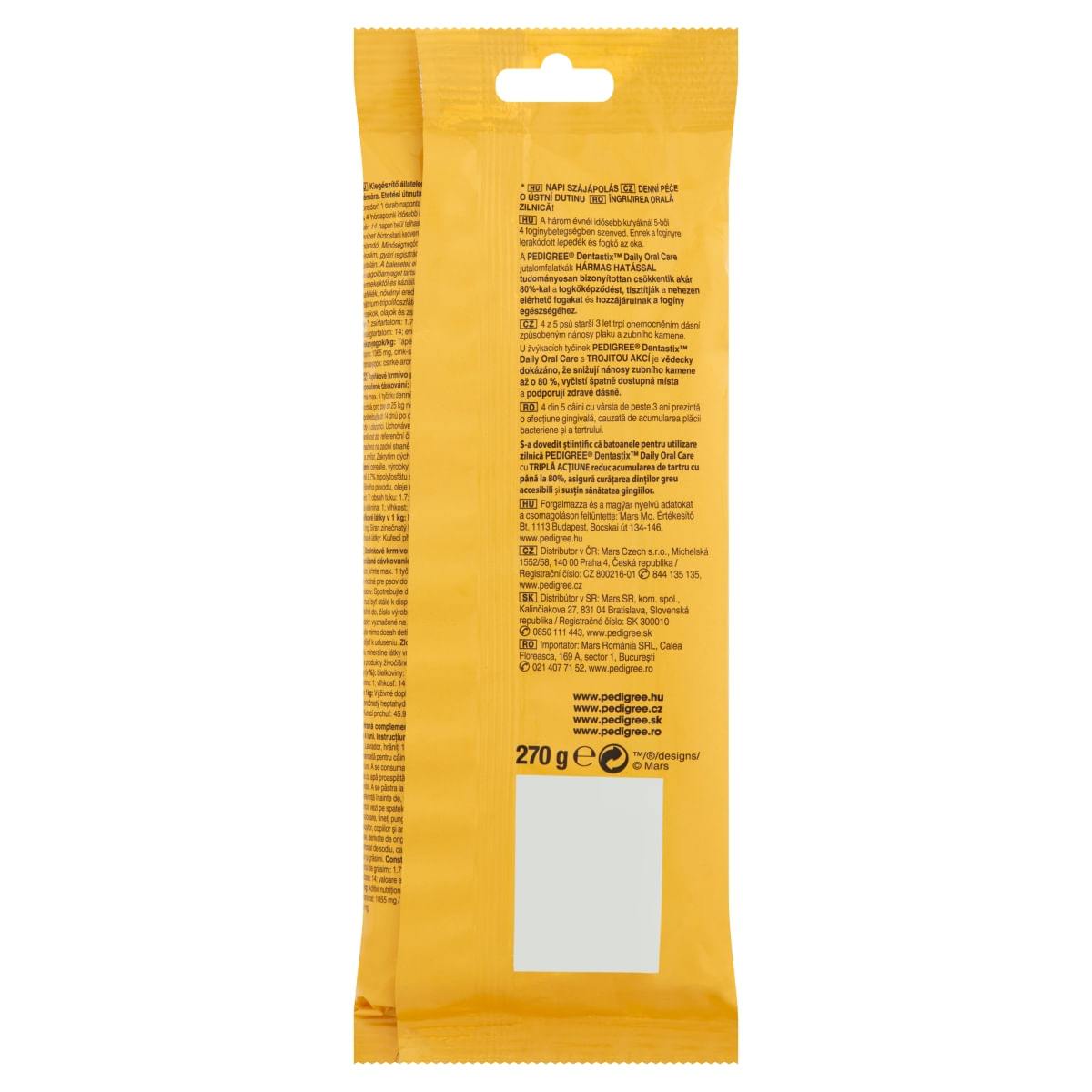 PEDIGREE DentaStix Daily Oral Care, recompense câini talie mare, batoane, 7buc - 2 | YEO