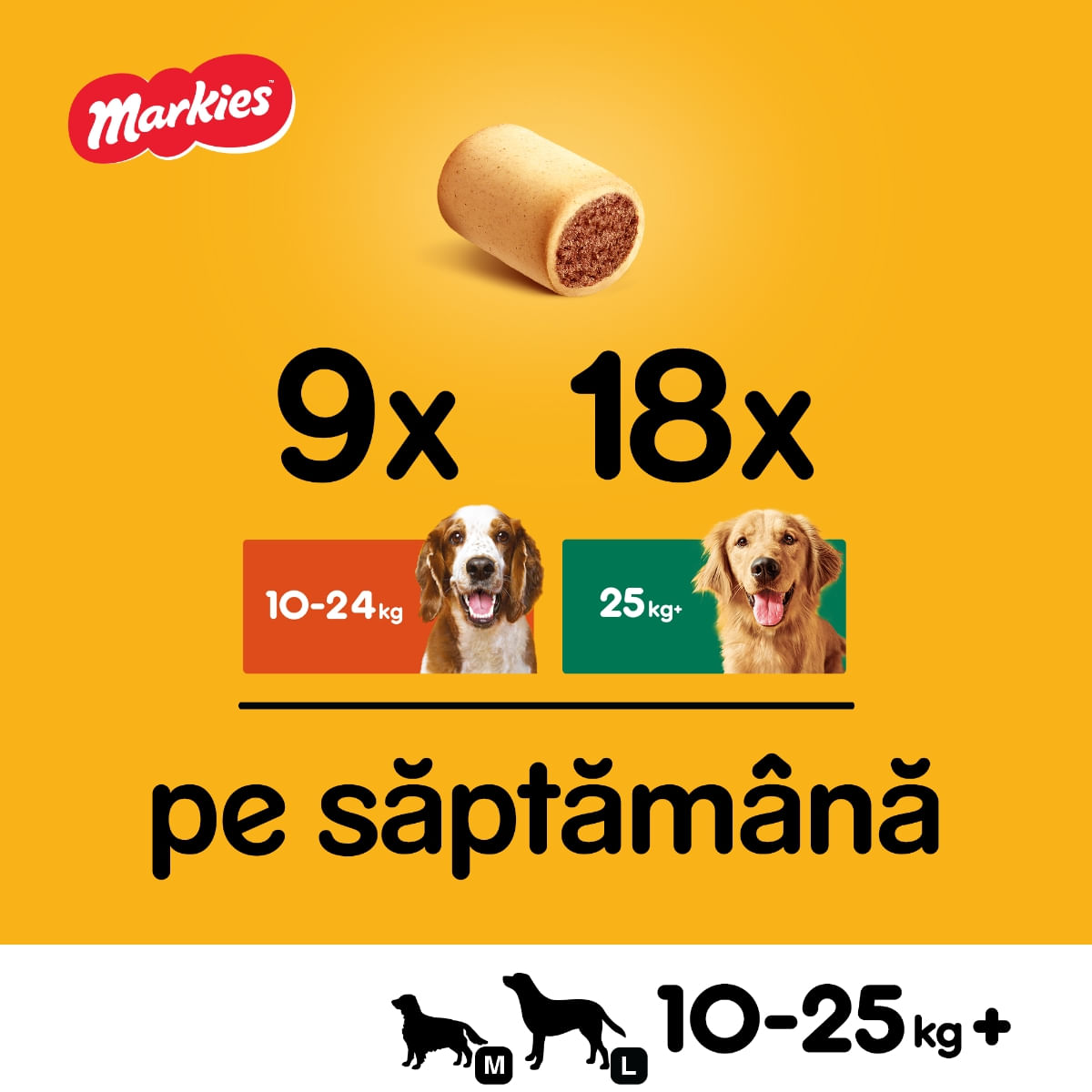 PEDIGREE Markies, recompense câini, biscuiți, aromă de măduvă, 500g - 3 | YEO