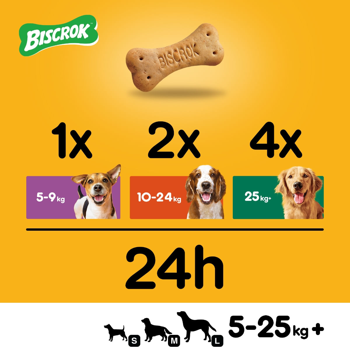 PEDIGREE Biscrok Multi Mix, recompense câini, biscuiți, Pui, Vită și Miel, 500g