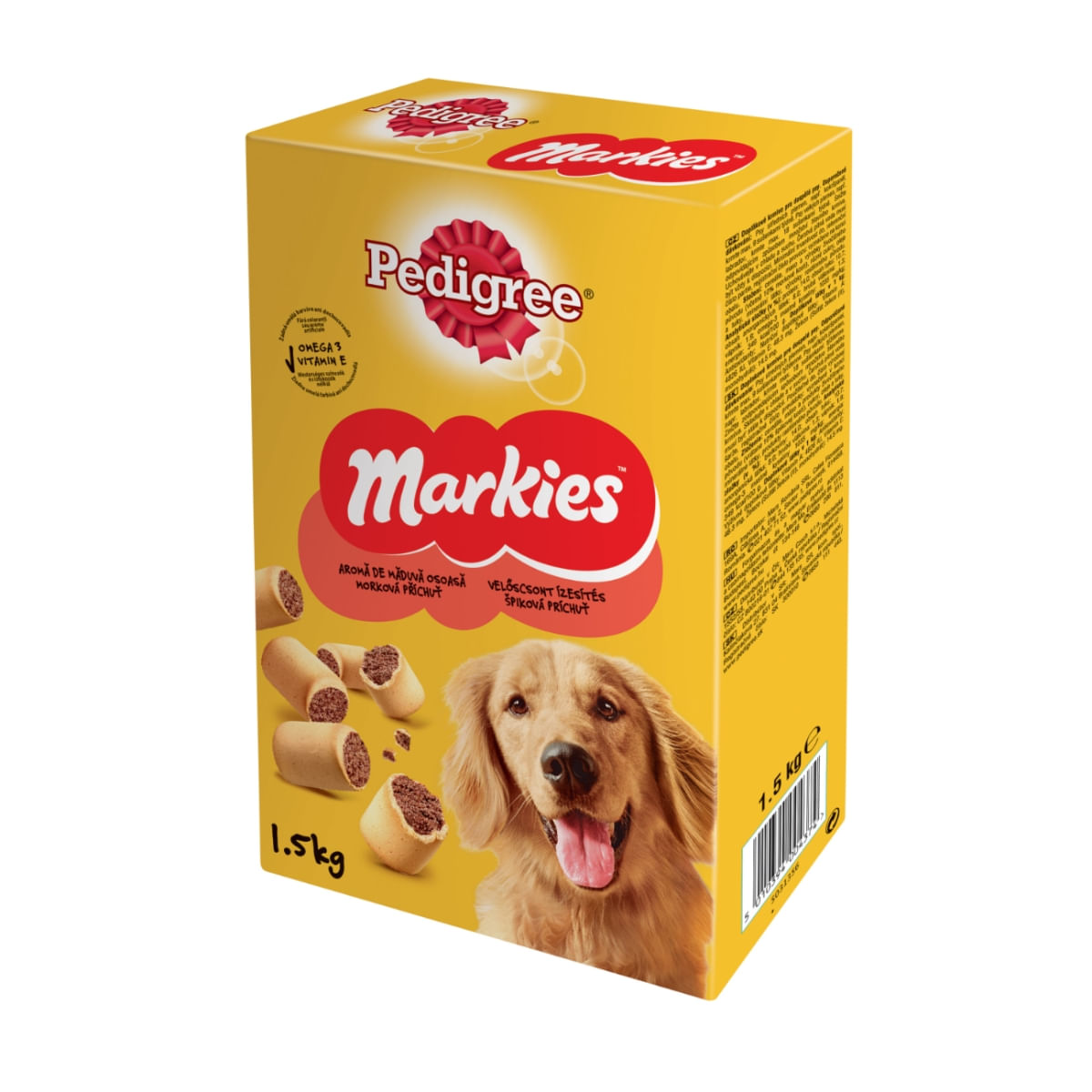 PEDIGREE Markies, recompense câini, biscuiți, aromă de măduvă, 1.5kg