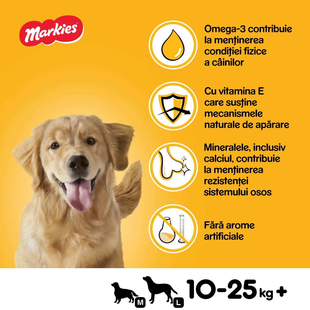 PEDIGREE Markies, recompense câini, biscuiți, aromă de măduvă, 500g