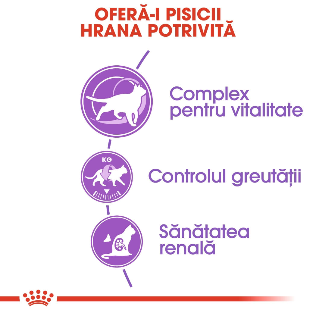 Royal Canin Sterilised 7+, hrană uscată pisici sterilizate, 1.5kg