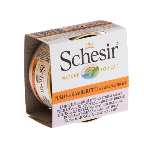 Schesir Cat Conservă Pui și Creveți in Salsa 70 g