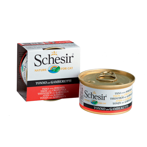 Schesir Cat Conserva Ton si Creveti 85 g