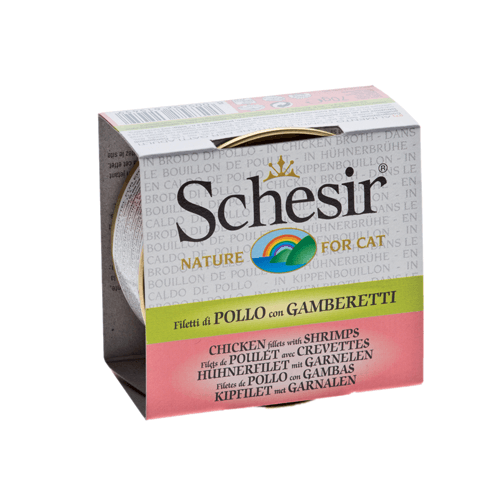 Schesir Cat Pui si Creveti in Supa 70 g - 1 | YEO