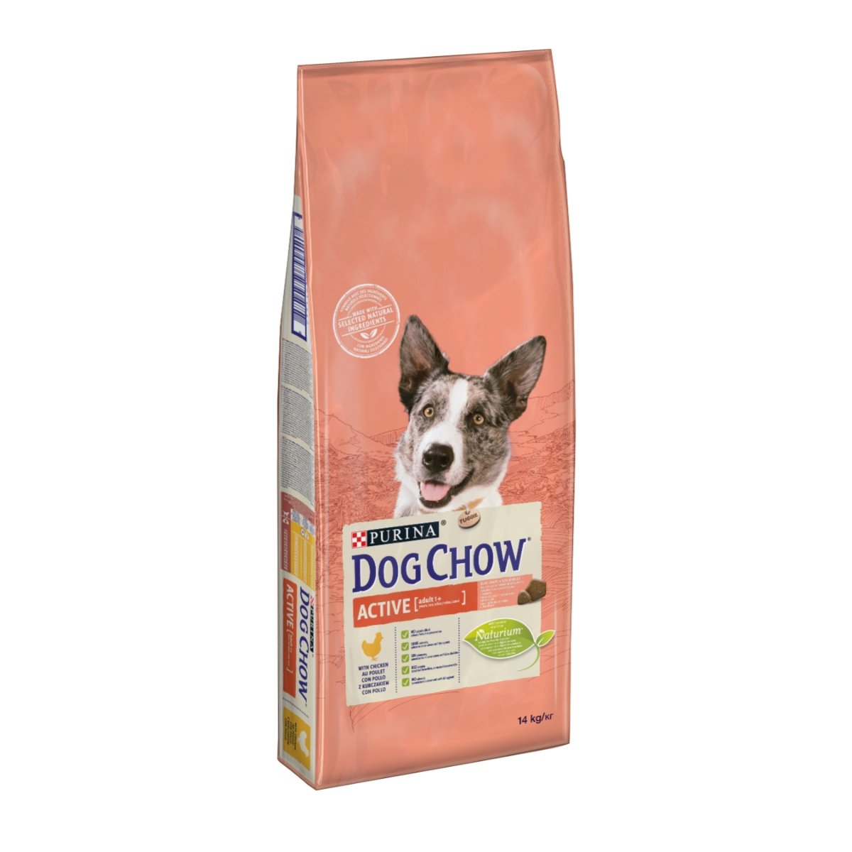 PURINA Dog Chow Adult Active, Pui, hrană uscată câini, activitate intensă, 14kg - 1 | YEO