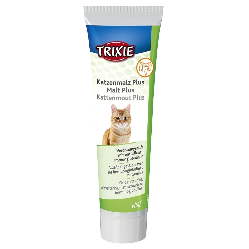 Trixie Pasta de Malt cu Imunoglobuline, Anti-Hairball, 100 g