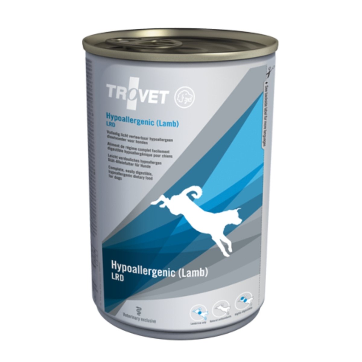 TROVET Dog Hypoallergenic LRD, Miel, dietă veterinară câini, conservă hrană umedă, afecțiuni digestive și dermatologice, (pate), 400g