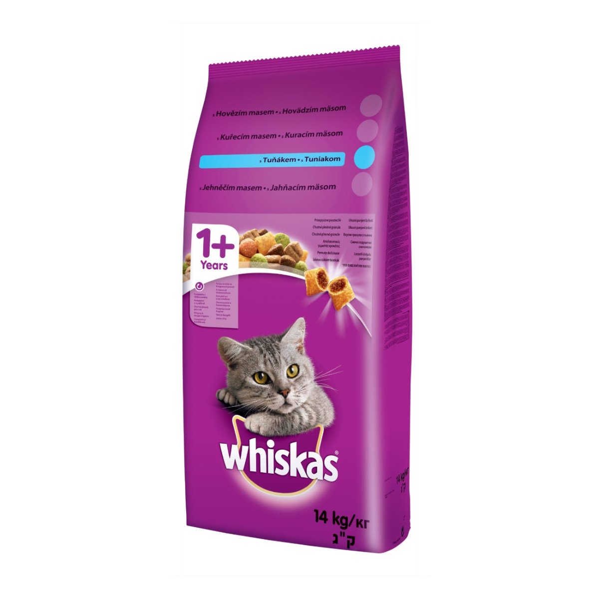 WHISKAS Adult, Ton, hrană uscată pisici, 14kg - 1 | YEO