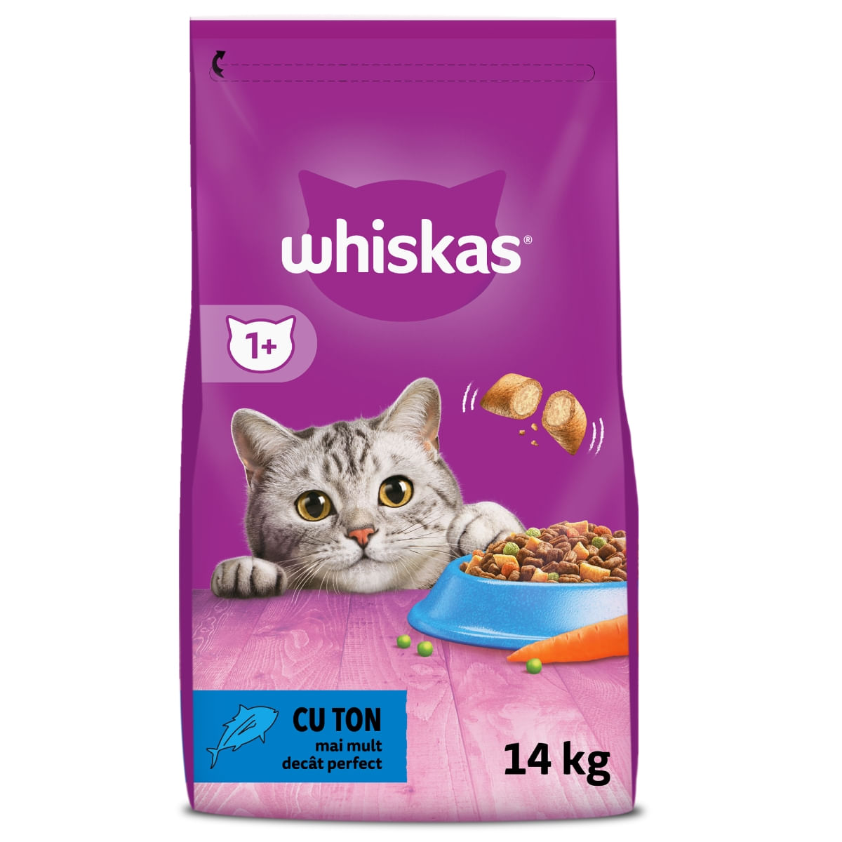 WHISKAS Adult, Ton, hrană uscată pisici, 14kg - 3 | YEO