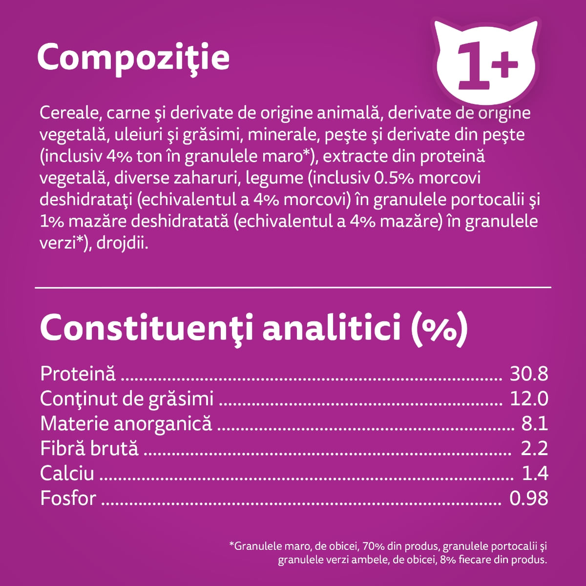 WHISKAS Adult, Ton, hrană uscată pisici, 1.4kg