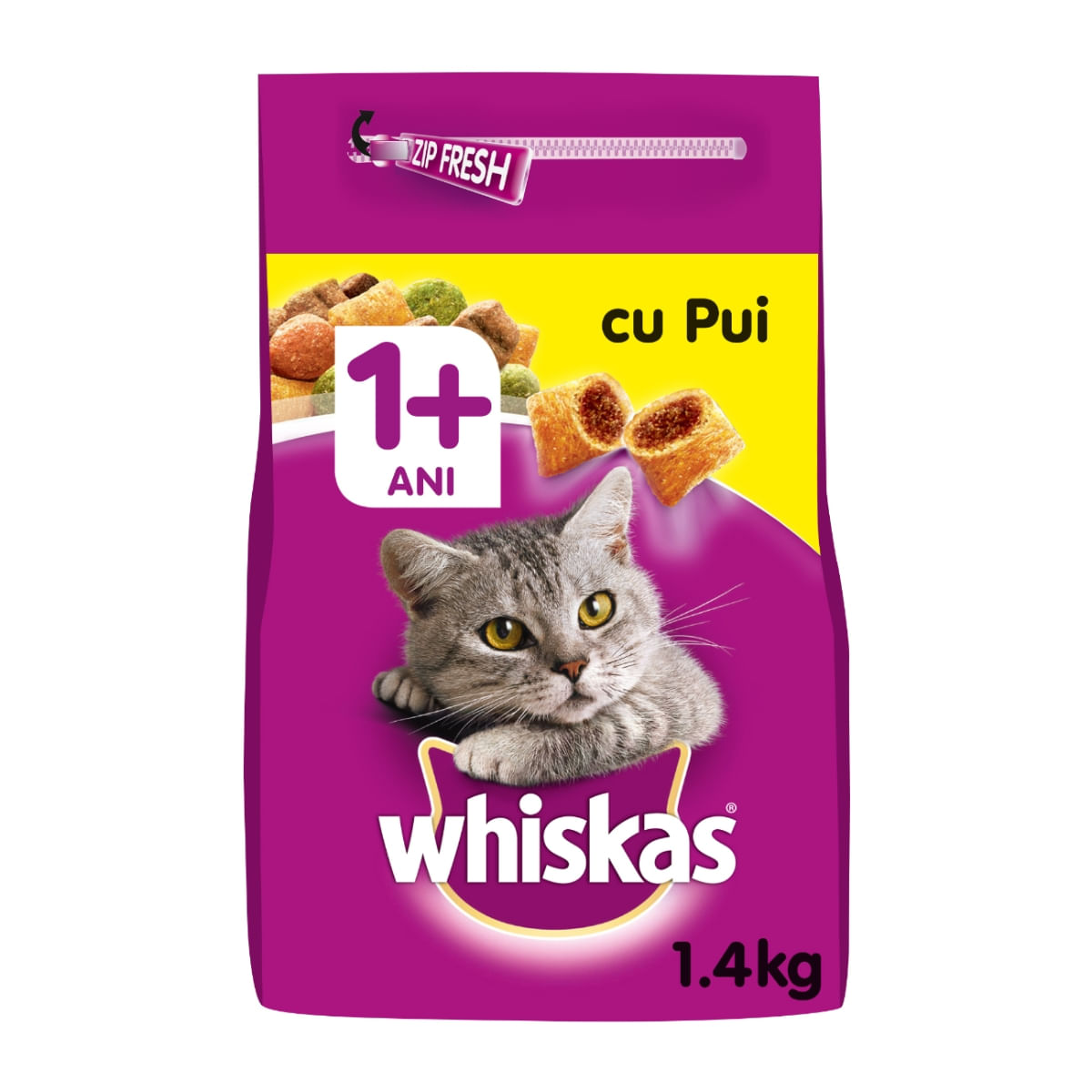 WHISKAS Adult, Pui, hrană uscată pisici, 1.4kg - 4 | YEO