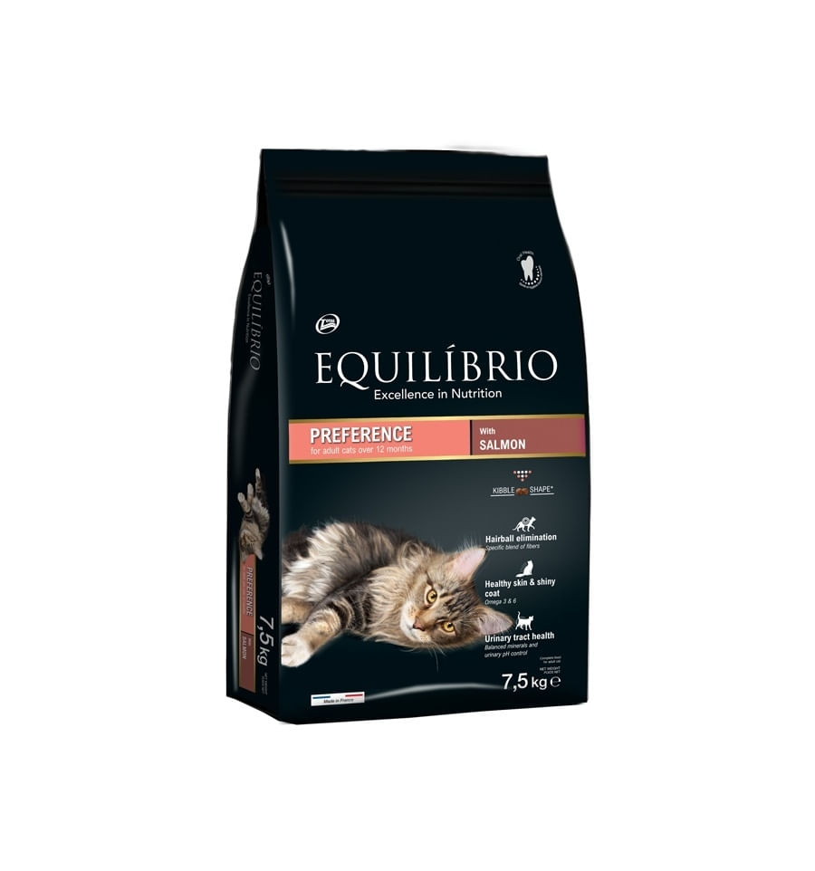 Equilibrio Cat Adult Preference Somon, 7.5 kg