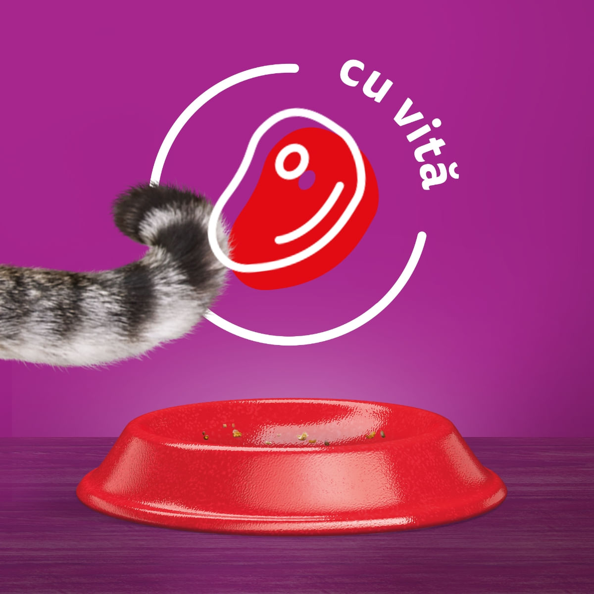 WHISKAS Adult, Vită, hrană uscată pisici, 14kg