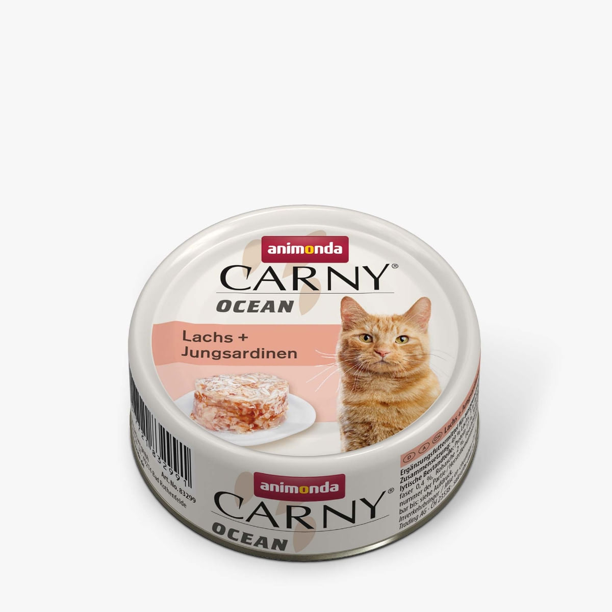 CARNY Ocean, Somon și Sardine, conservă hrană umedă fără cereale pisici, (în aspic), 80g - 1 | YEO