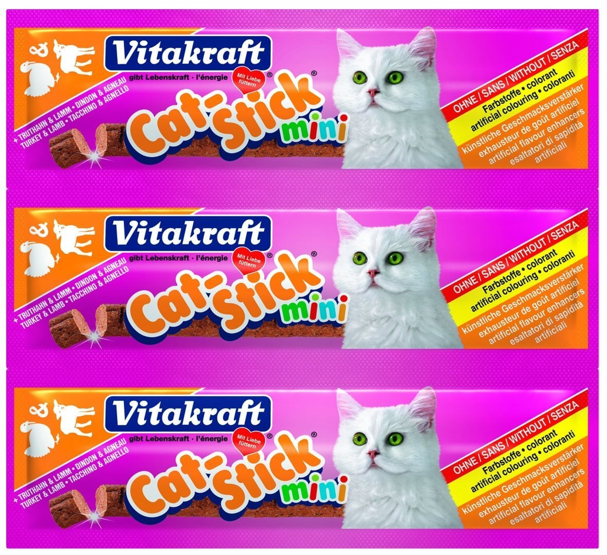 Vitakraft Cat Sticks Curcan Si Miel, 18 g