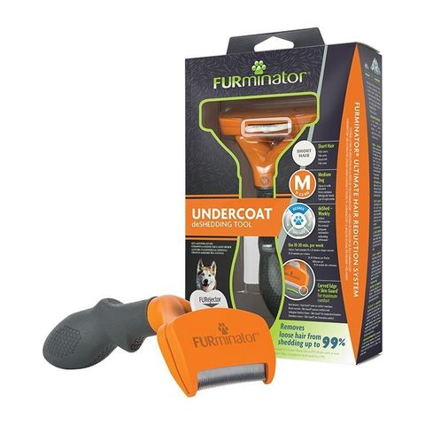 FURMINATOR, perie câini, păr scurt, anti-năpârlire, metal