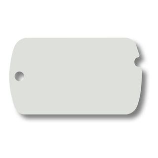 Medalion Imarc Aluminiu Military, Cromat - Gravare Gratuita