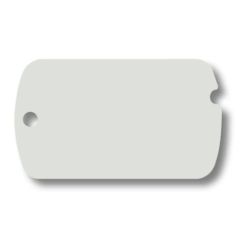 Medalion Imarc Aluminiu Military, Cromat - Gravare Gratuita