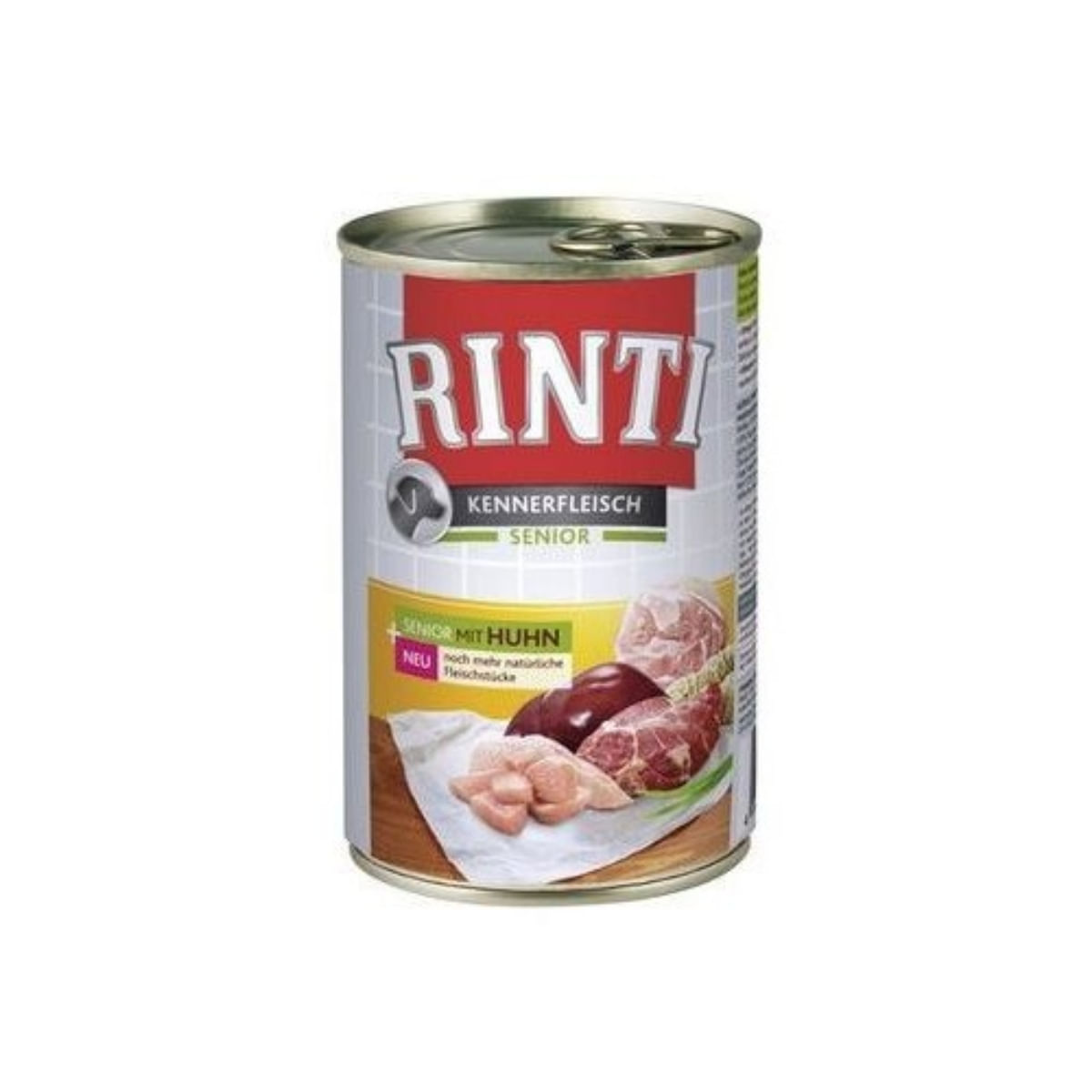 RINTI Senior, XS-XL, Pui, conservă hrană umedă fără cereale câini senior, (în suc propriu), 400g - 1 | YEO