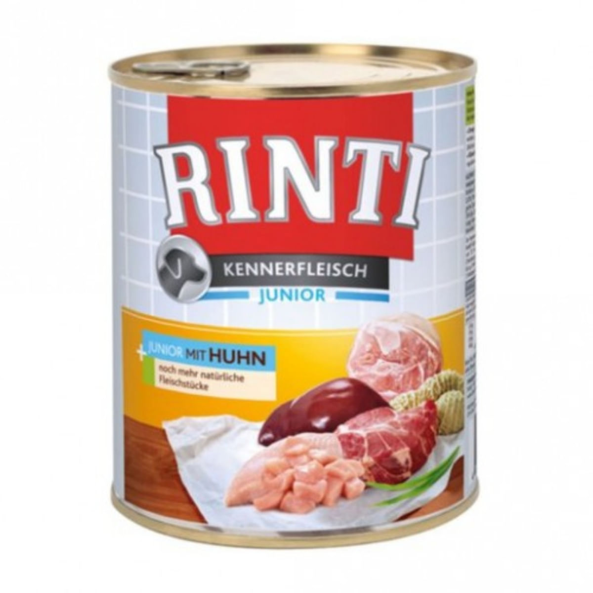 RINTI, XS-XL, Pui, conservă hrană umedă fără cereale câini, (în suc propriu), 800g - 1 | YEO