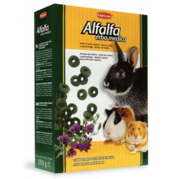 Inele cu Lucerna pentru Rozatoare, Padovan 150 g - 1 | YEO