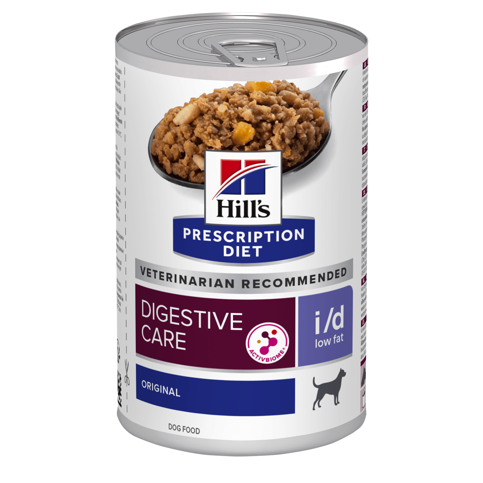 HILL\'S Prescription Diet i/d Digestive Care Low Fat, Pui, dietă veterinară câini, conservă hrană umedă, sistem digestiv, 360g