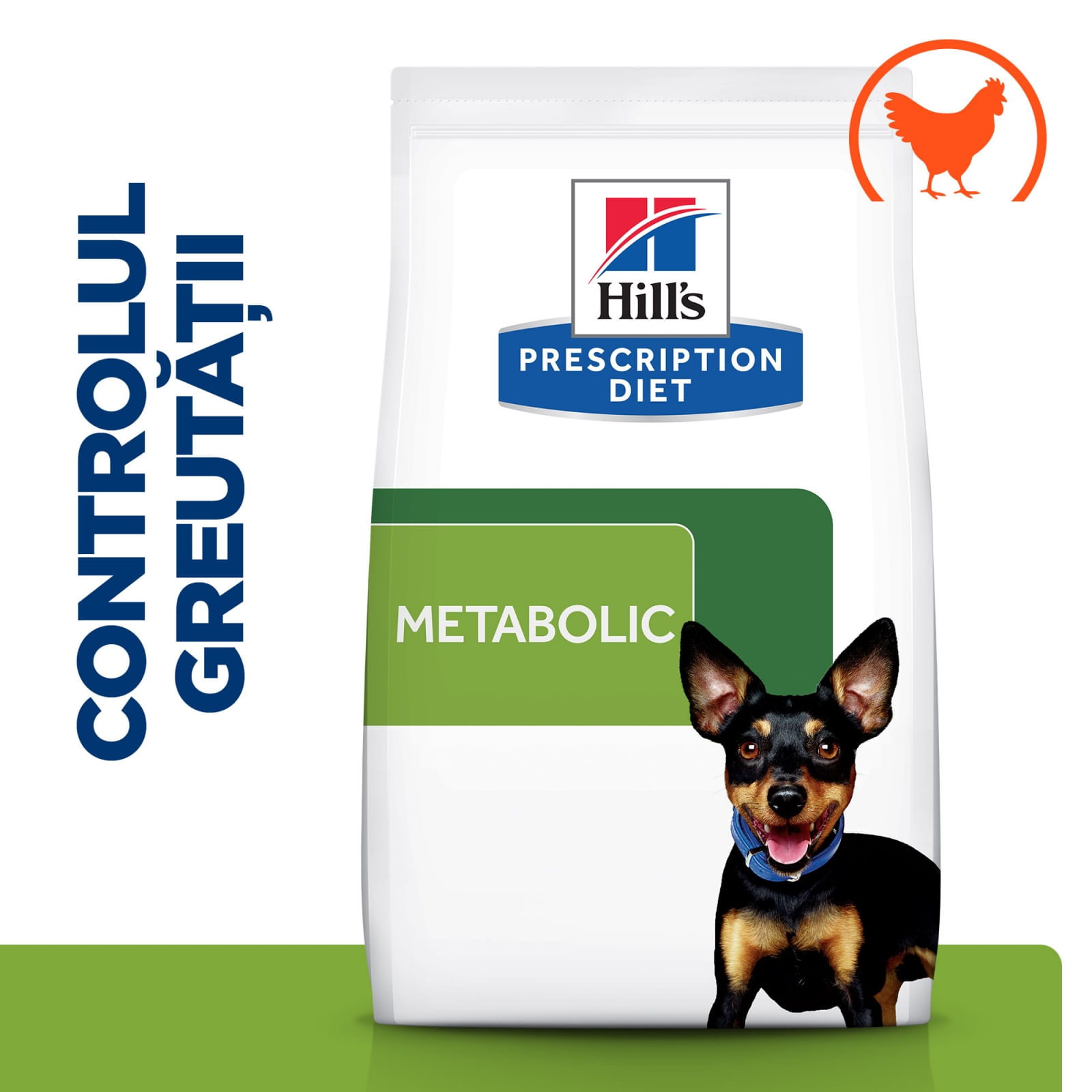 HILL&#039;S Prescription Diet Metabolic Mini, dietă veterinară câini, hrană uscată, afecțiuni metabolice (obezitate) HILL&#039;S Prescription Diet Metabolic Mini, dietă veterinară câini, hrană uscată, metabolism (obezitate si diabet), 6kg