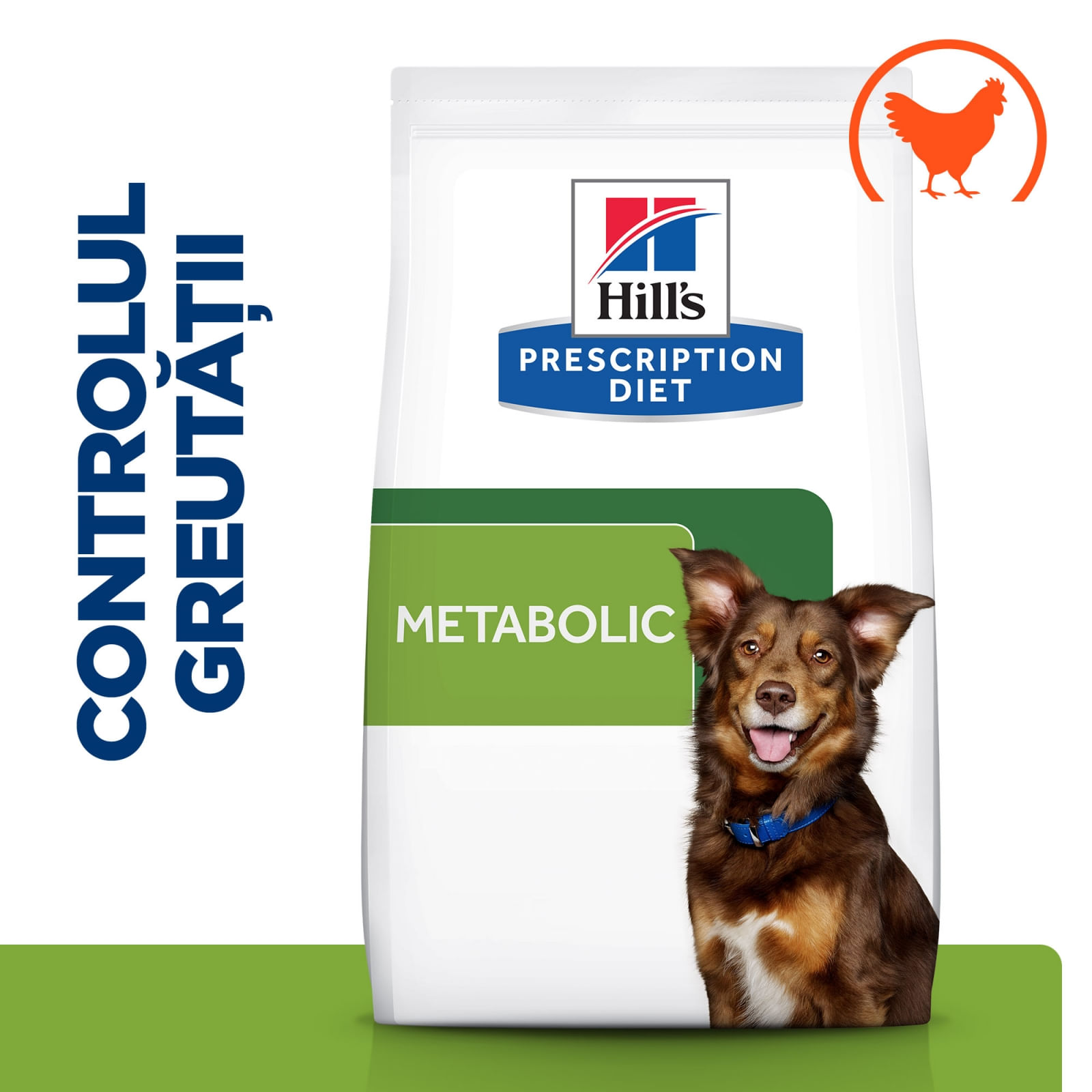 HILL&#039;S Prescription Diet Metabolic, Pui, dietă veterinară câini, hrană uscată, afecțiuni metabolice (obezitate) HILL&#039;S Prescription Diet Metabolic, Pui, dietă veterinară câini, hrană uscată, metabolism (obezitate si diabet), 4kg