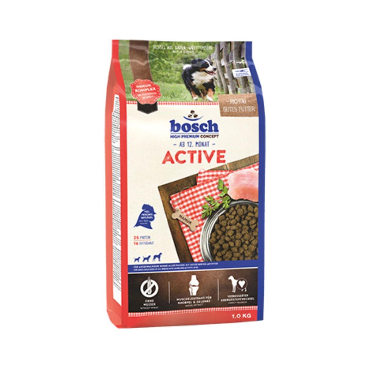 BOSCH Active, Pui, hrană uscată câini activi, 15kg - 1 | YEO