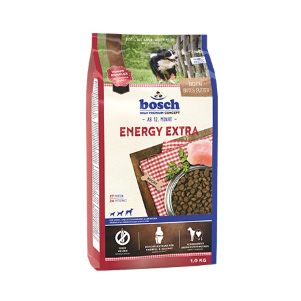 BOSCH Energy Extra, Pui, hrană uscată câini activi, 15kg - 1 | YEO