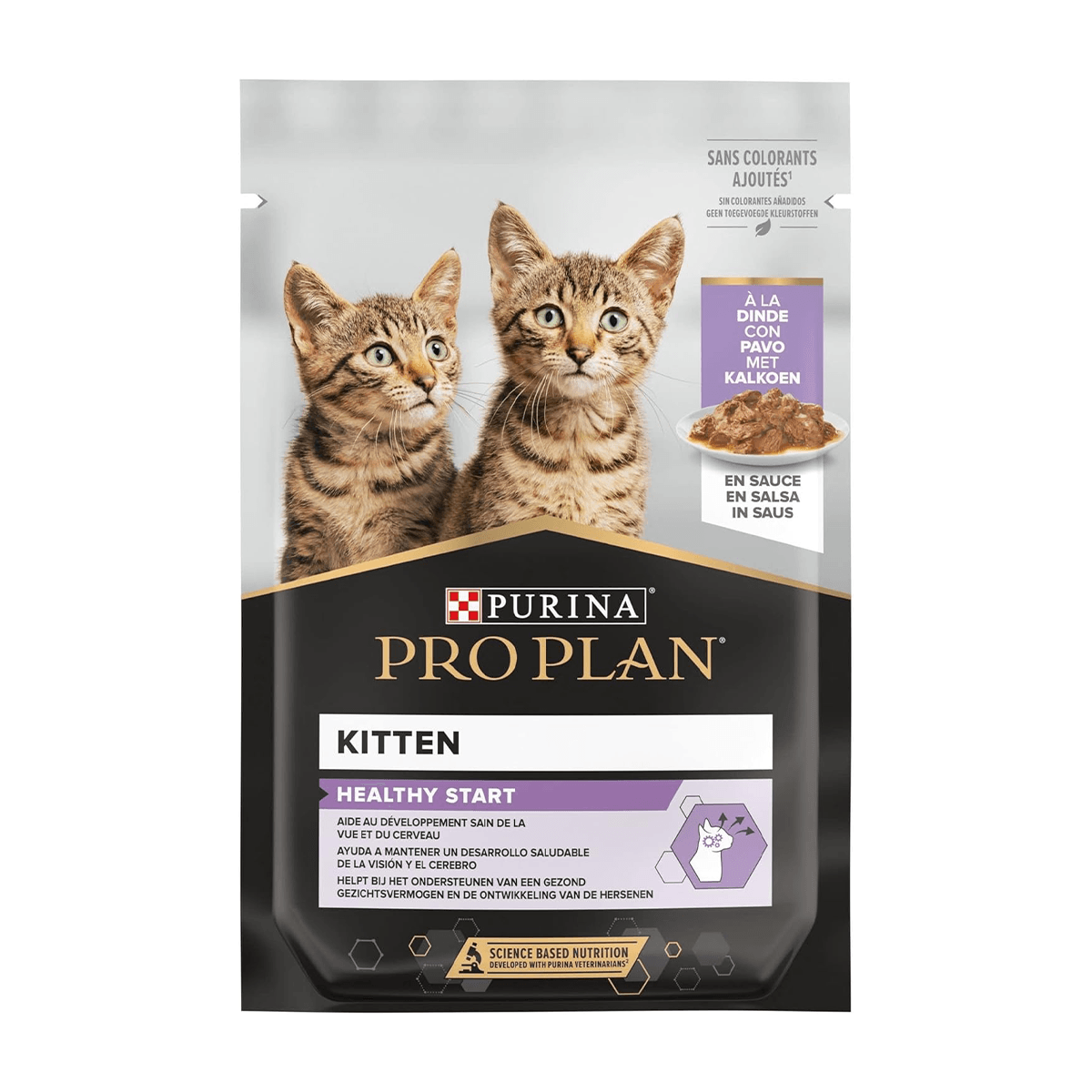 PURINA Pro Plan Nutrisavour Junior, Curcan, hrană umedă pisici junior, (în sos) PURINA Pro Plan Nutrisavour Junior, Curcan, plic hrană umedă pisici junior, (în sos), 85g