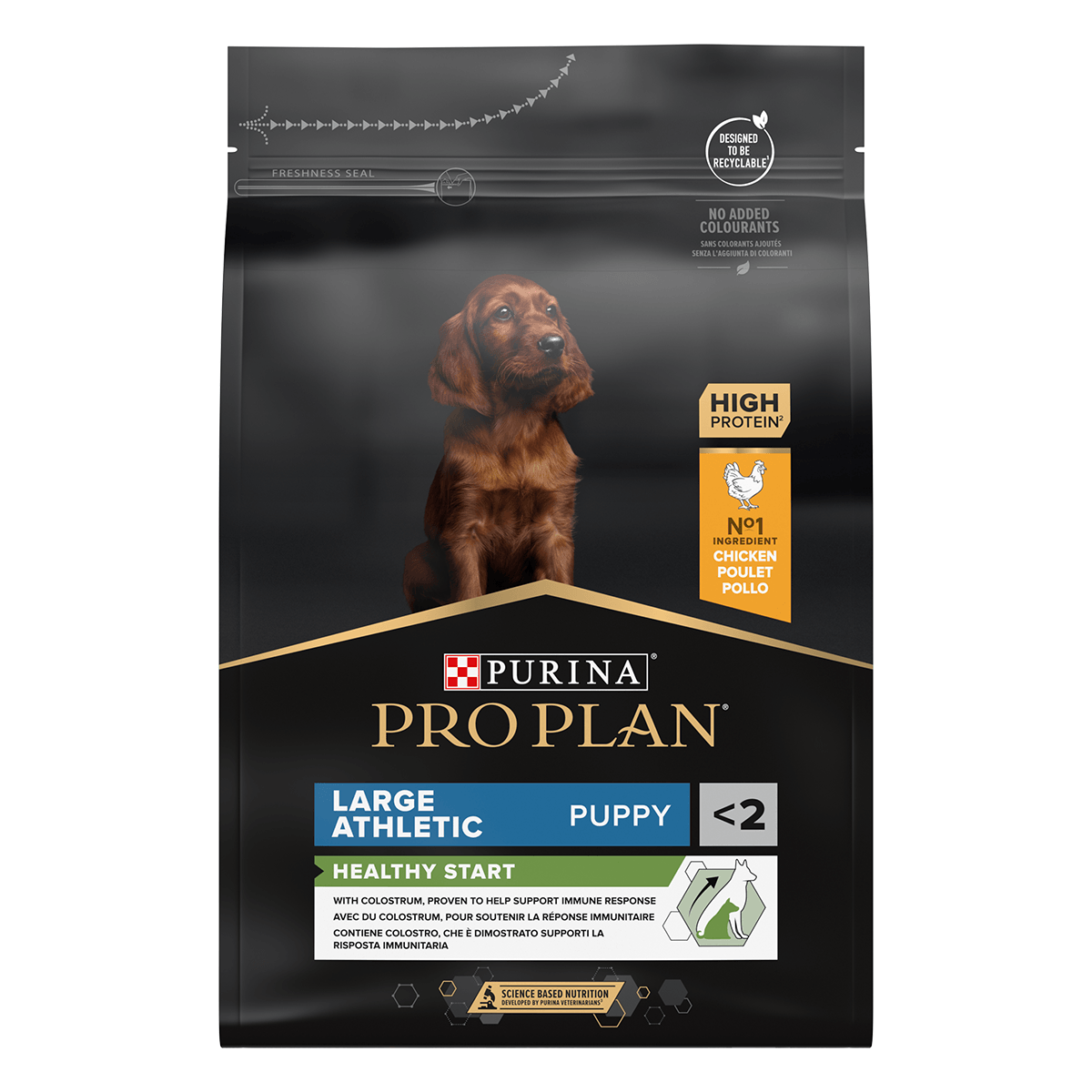 PURINA Pro Plan Athletic Puppy L, Pui, hrană uscată câini junior, constituție atletică, 3kg