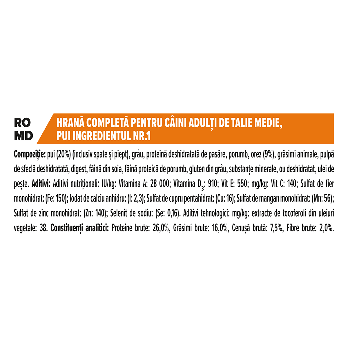 PURINA Pro Plan Adult M, Pui, hrană uscată câini, 14kg - 4 | YEO