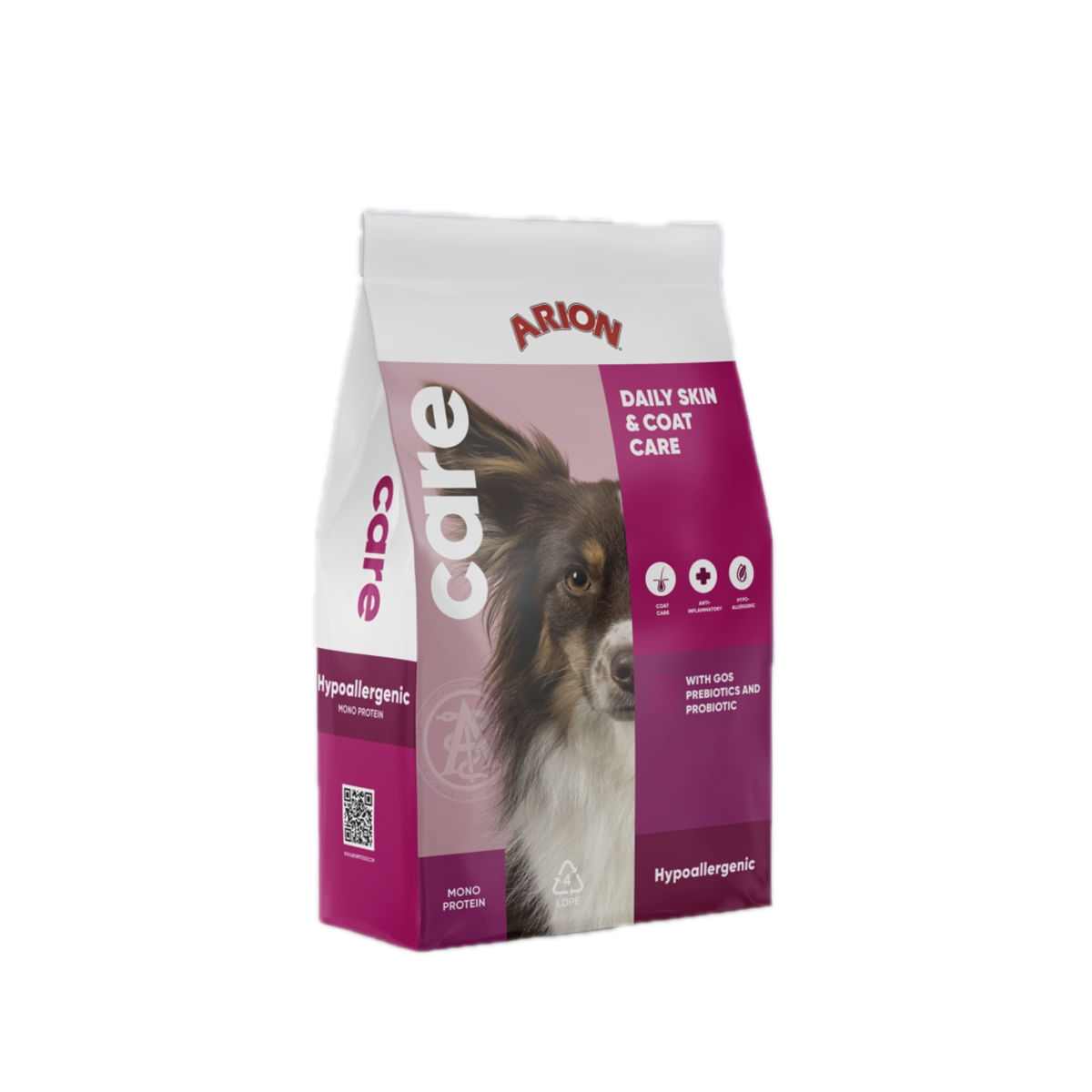 ARION Care Hypoallergenic, Somon, hrană uscată câini, sensibilități digestive, piele și blană, 12kg - 1 | YEO