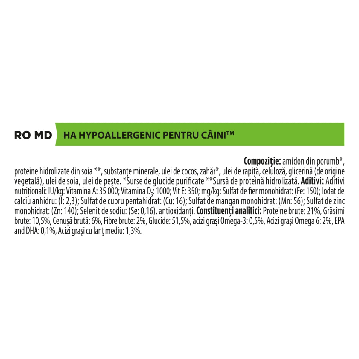 PURINA Pro Plan Veterinary Diets Hypoallergenic, dietă veterinară câini, hrană uscată, afecțiuni digestive și dermatologice, 11kg