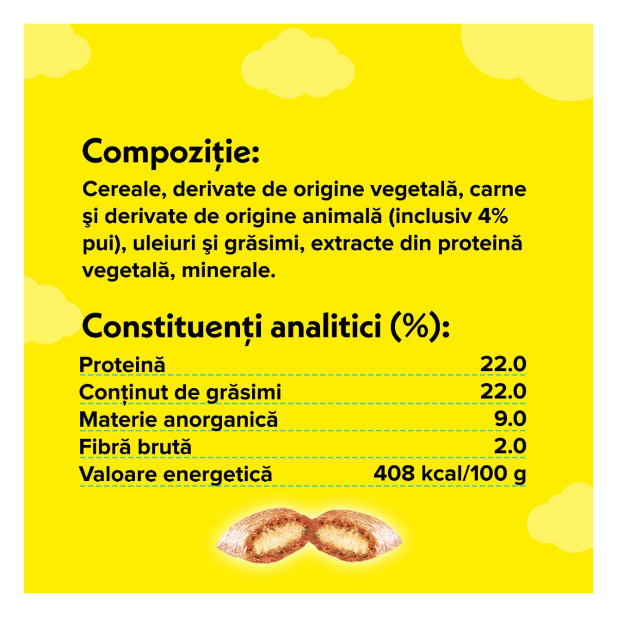 DREAMIES, Pui, punguță recompense pisici, 60g