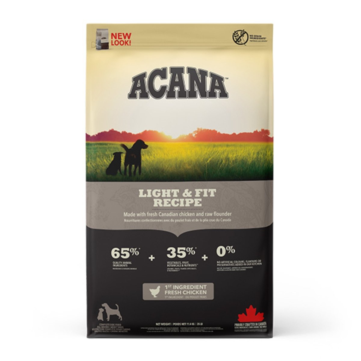 ACANA Dog Light & Fit, hrană uscată fără cereale câini, metabolism ACANA Heritage Light & Fit, hrană uscată fără cereale câini, managemetul greutății, 11.4kg - 1 | YEO