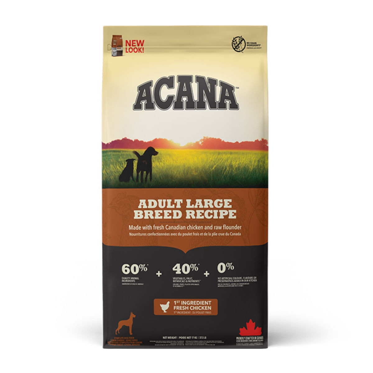 ACANA Dog Adult Large Breed, hrană uscată fără cereale câini ACANA Heritage Adult Large Breed, hrană uscată fără cereale câini, 17kg